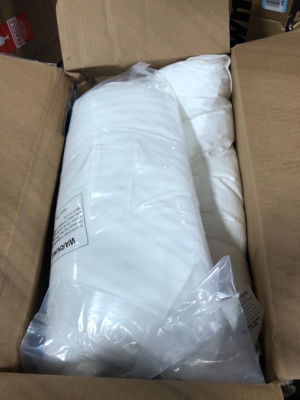 Photo 3 of ** one used**
Beckham Hotel Collection Bed Pillows King Size Set of 2 - Down Alternative Bedding Gel Cooling Big Pillow for Back, Stomach or Side Sleepers