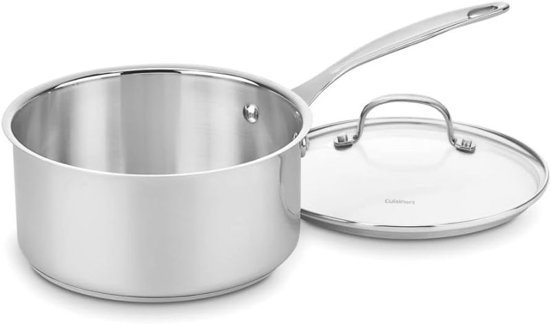 Photo 1 of ** water damage**
Cuisinart Stainless 3-Quart Saucepan and Stainless 2-Quart Saucepan Bundle