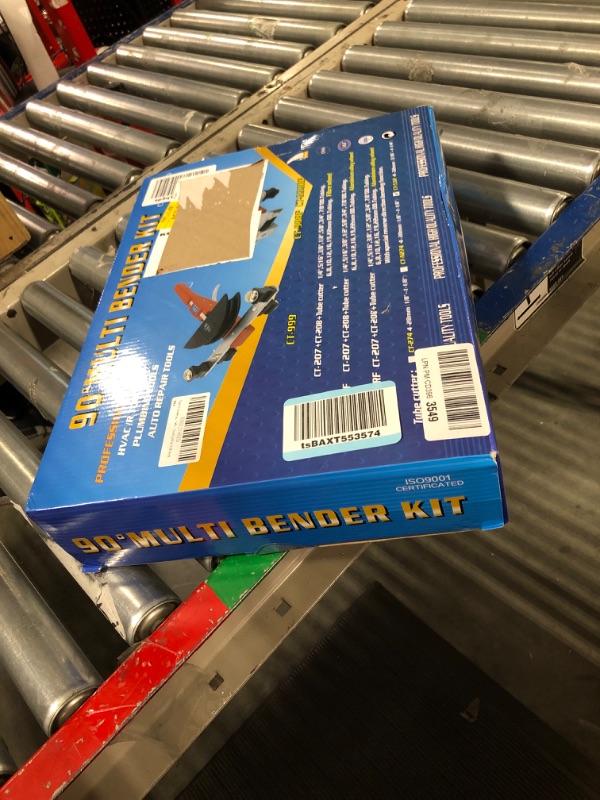 Photo 1 of Tube Bender Kit Refrigeration Ratcheting Tubing Benders with Reverse Bending Attachment Hand Tool 1/4 to 7/8 Inch