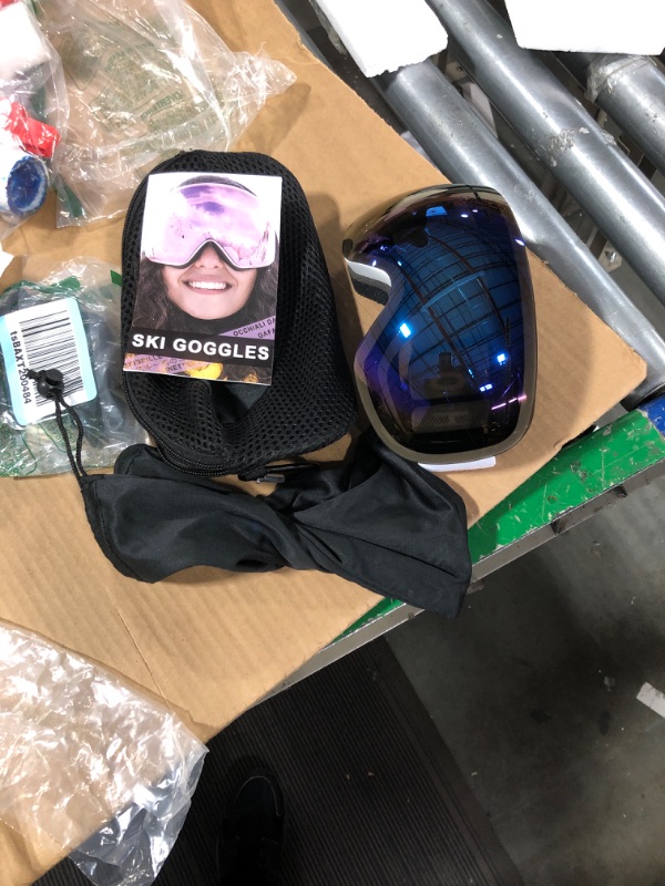 Photo 2 of findway Ski Goggles OTG - Over Glasses Snow/Snowboard Goggles for Men, Women & Youth - 100% UV Protection
