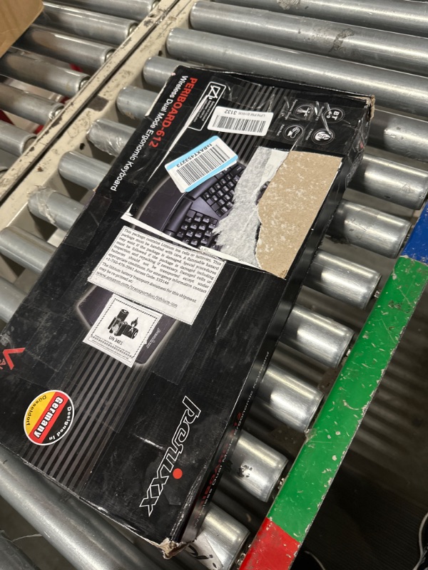 Photo 1 of Perixx Periboard-612 Wireless Ergonomic Split Keyboard with Dual Mode 2.4G and Bluetooth Feature, Compatible with Windows 10 and Mac OS X System, Black, US English Layout, (11354) Wireless Black Keyboard