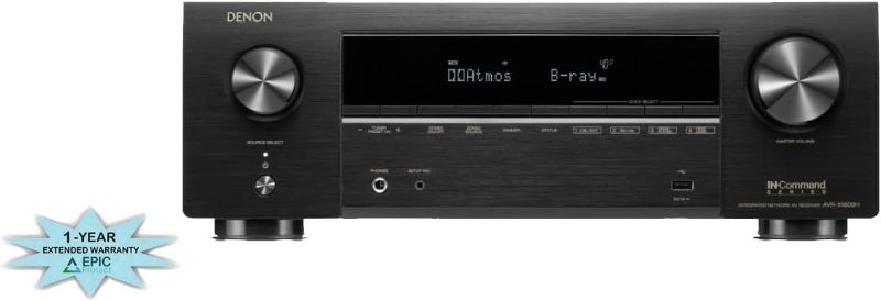 Photo 1 of Denon AVR-X1800H 8K 7.2ch Stereo AV Receiver with HEOS Built in 3)
