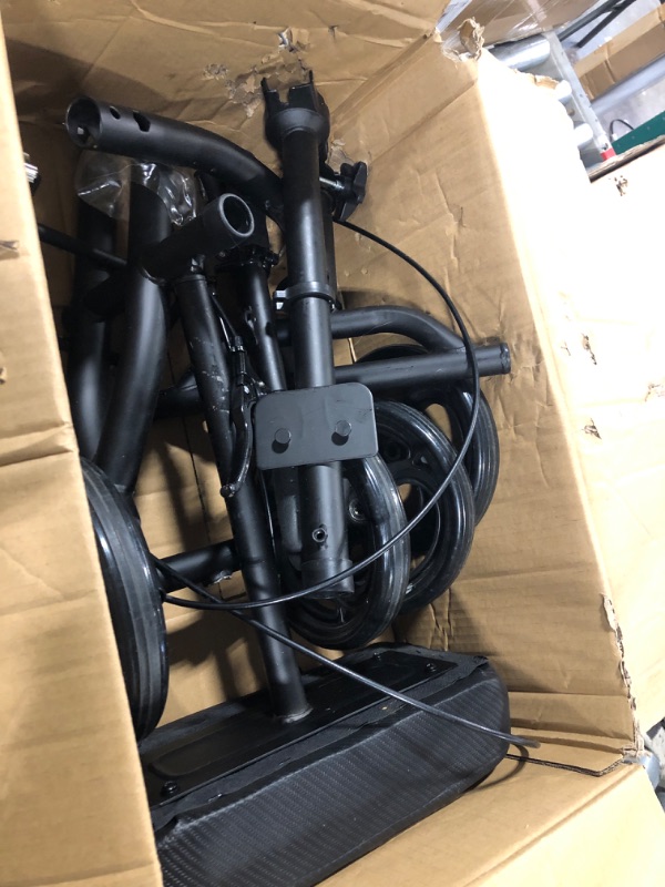 Photo 3 of **VERY USED** 20603-1 LITELEPH Knee Scooter for Adults Adjustable Knee Walker Scooter for Leg and Foot Injuries with Reliable Braking System and Steel Bracket Black