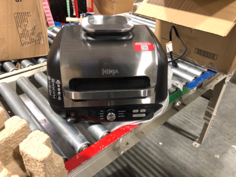 Photo 3 of ** new open package**
Ninja IG651 Foodi Smart XL Pro 7-in-1 Indoor Grill/Griddle Combo, use Opened or Closed, with Griddle, Air Fry, Dehydrate & More, Pro Power Grate, Flat Top Griddle, Crisper, Smart Thermometer, Black Smart Thermometer + Countertop Grid