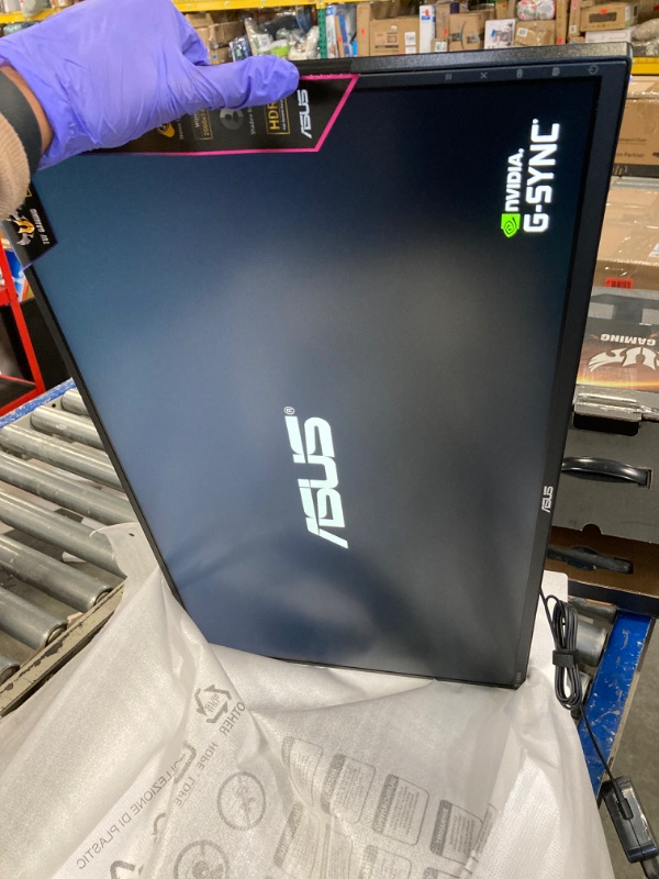 Photo 6 of ASUS TUF Gaming 27" 2K HDR Gaming Monitor (VG27AQ) - QHD (2560 x 1440), 165Hz (Supports 144Hz), 1ms, Extreme Low Motion Blur, Speaker, G-SYNC Compatible, VESA Mountable, DisplayPort, HDMI ,Black 27" IPS QHD 1ms 165Hz G-SYNC Monitor