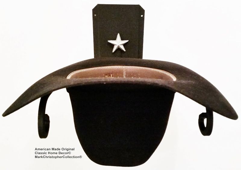 Photo 1 of ** similar to image, comes with 2**
American Made Cowboy Hat Holder STAR 89 BLK/SLV