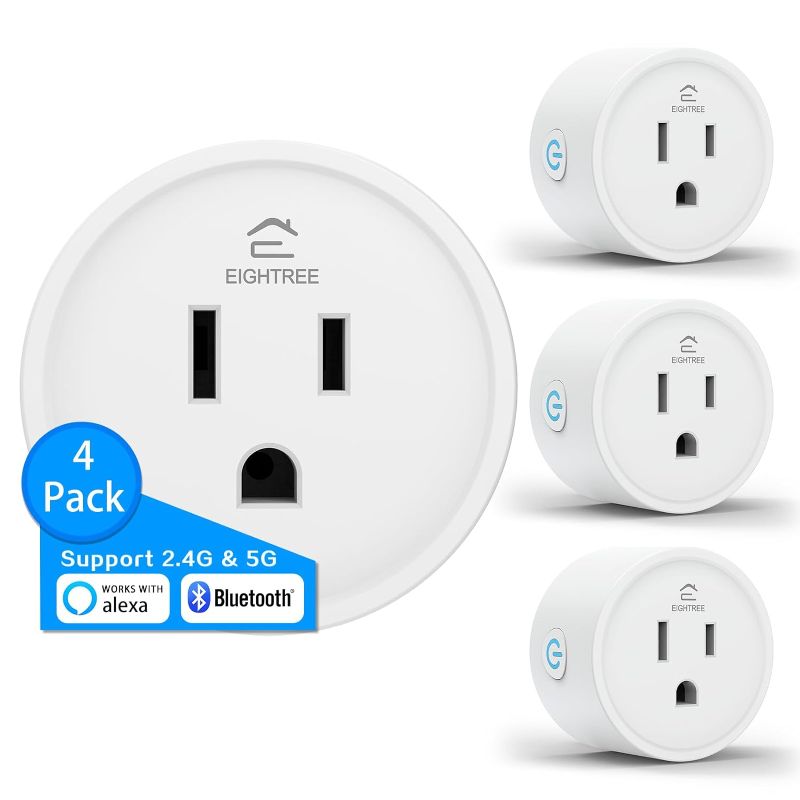 Photo 1 of EIGHTREE Smart Plug Bluetooth Mesh, One Command Alexa Direct Connection, Smart Plugs That Work with Alexa, Voice Control, Remote Control, Outlet Timer, 10A Smart Outlet 2023 Upgraded