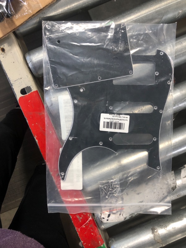 Photo 1 of Dopro Guitar HSS Pickguard and Tremolo Trem Cover Back Plate fits Yamaha PACIFICA Guitar Black 3 Ply HSS Pickguard Black 3 Ply