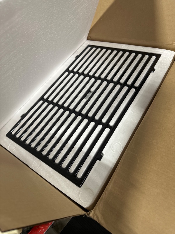 Photo 2 of Uniflasy 19.5" Porcelain Enameled Cast Iron Grill Grates for Weber Genesis 300 Series, Genesis E310 E320 E330 S310 S320 S330 Gas Grills, Non-Stick Polished Grill Grates Replacement for Weber 7524 7528