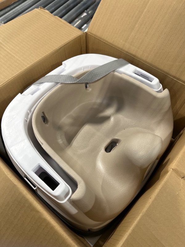 Photo 1 of Ingenuity Baby Base 2-in-1 Booster Feeding and Floor Seat with Self-Storing Tray - Cashmere
