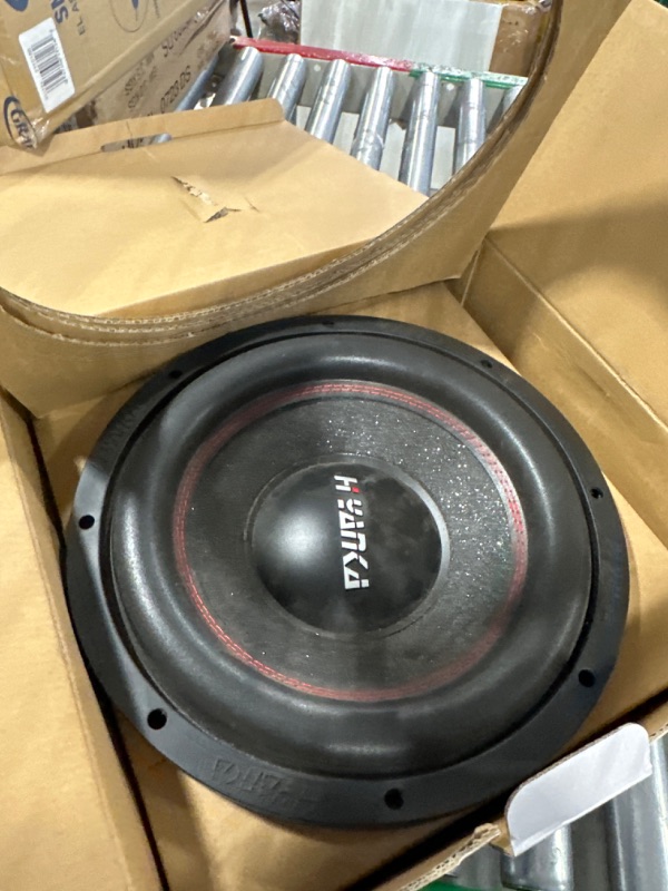 Photo 2 of H YANKA 12 Inch Subwoofer - 12 Inch Paper Cone Subwoofer Car Audio, Black Steel Basket, Dual Voice Coil 2 Ohm Impedance 12 subwoofer, 1800W MAX Power 12 inch Competition Subwoofer