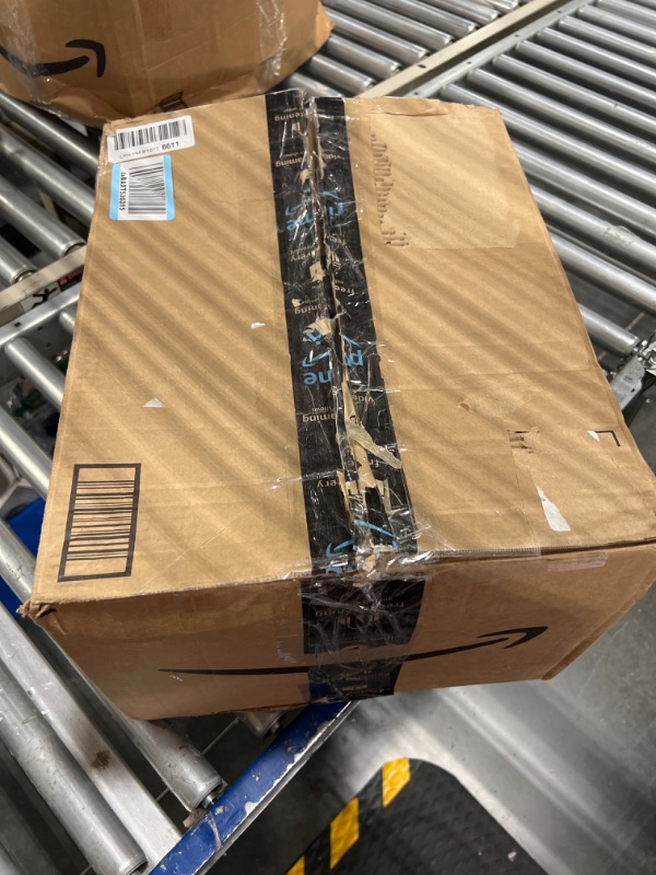 Photo 1 of **USED**FOR PARTS** KOHLER Slim Step Trash Can, Bathroom Trash Can with Soft-Close Foot Pedal, White with Stainless Steel