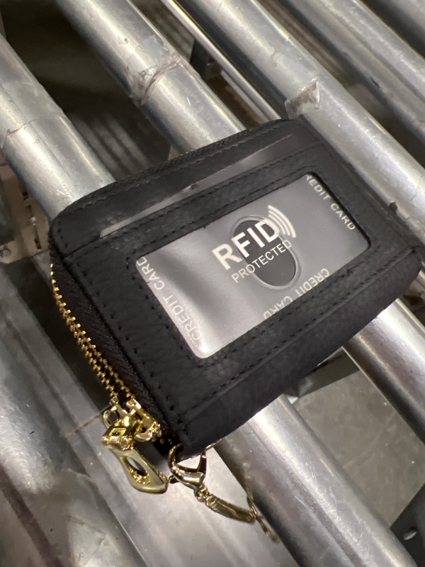 Photo 2 of Black And Gold RFID Protected Wallet