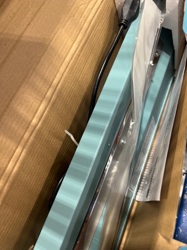 Photo 1 of 12 300mm Impulse Sealer 400W - Manual Plastic Bag Heat Seal Machine Poly Sealing Closer Kit Adjustable Time Portable with Free Replacement Element Grip and Teflon