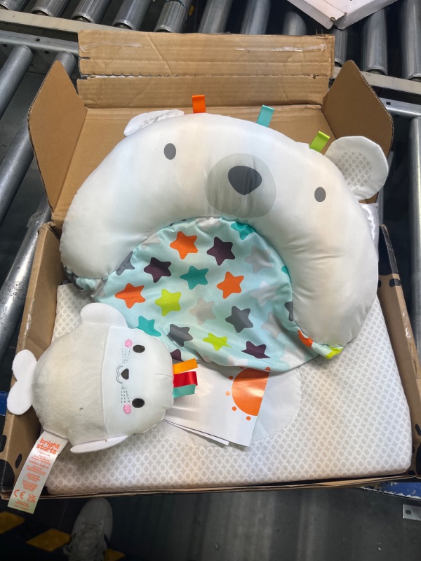 Photo 1 of Bright Starts Tummy Time Prop & Play Activity Mat - Polar Bear, Ages Newborn +, 1 Count (Pack of 1)