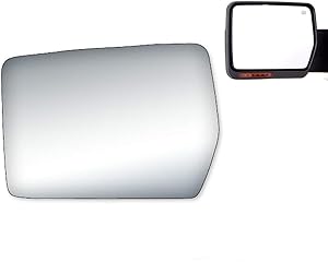 Photo 1 of WLLW Side Mirror Replacement Glass fit for 2004 2005 2006 2007 2008 Ford F150 Flat LH Left Driver Side Including Adhesive, Non Towing Mirror Glass Non Heated