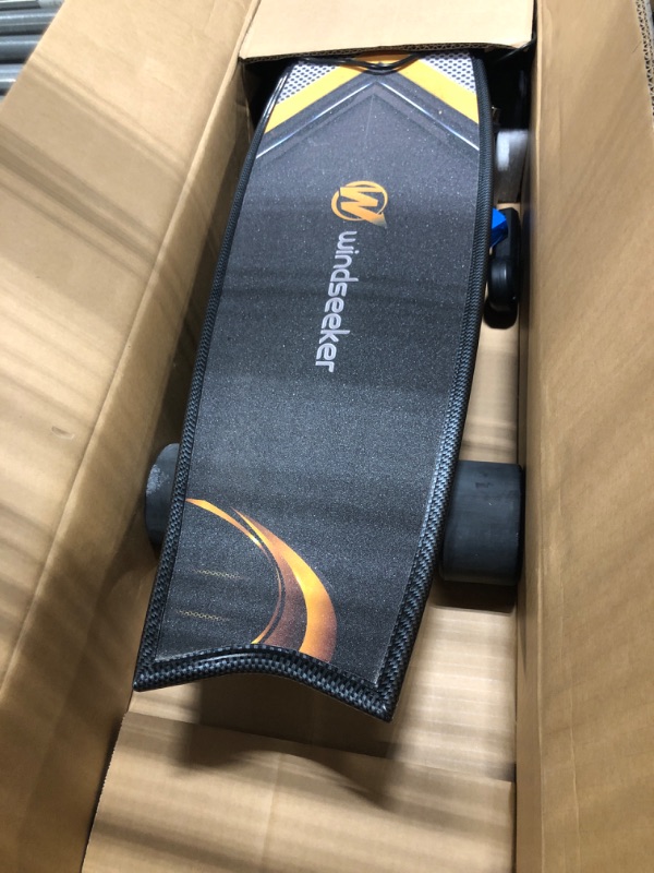 Photo 3 of Windseeker Electric Skateboard?Electric Skateboard with Remote Control for Beginners, 450W Brushless Motor, 18.6 MPH & 7.6 Miles Range, 3 Speeds Adjustment