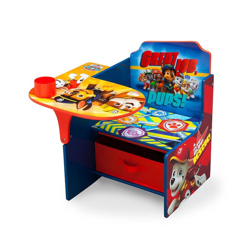Photo 1 of Chair Desk with Storage Bin - Ideal for Arts & Crafts, Snack Time, Homeschooling, Homework, Reading & More, Nick Jr. PAW Patrol, with Cup Holders|Arm Rest, Engineered Wood
