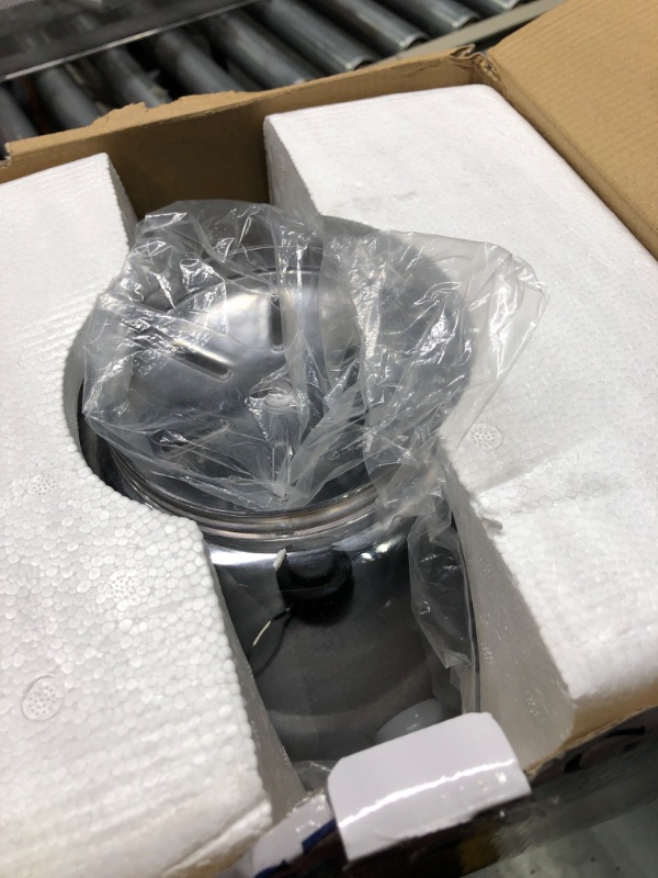 Photo 1 of Nostalgia 6-Quart Stirring Popcorn Popper With Quick-Heat Technology, Makes 24 Cups of Popcorn, Kernel Measuring Cup, Oil Free, Makes Roasted Nuts, Perfect for Birthday Parties, Stainless Stir-Pop Stainless Steel