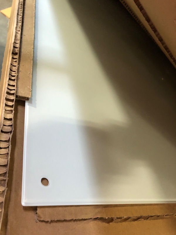 Photo 1 of TSJ OFFICE Glass Dry-Erase Board - 48 x 32 Inches Brilliance White Magnetic Glass Whiteboard, Wall Mounted Large Frameless White Board, Presentation Supplies by TSJ OFFICE for School, Home & Office Brilliance White 48*32