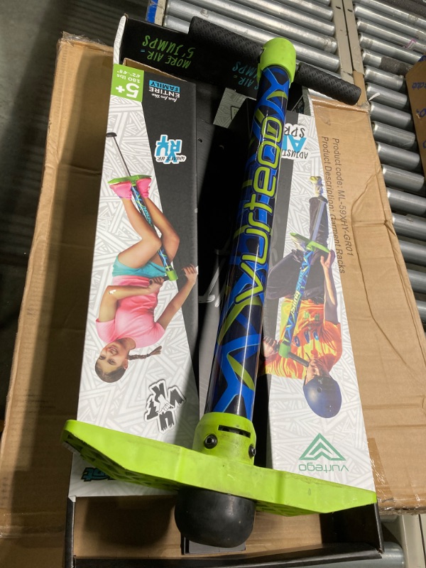 Photo 3 of Vurtego Slingshot Pogo Stick – Patented Air-Powered Adjustable Spring for Controlled Jumps Over 5ft, Pogo Stick for Kids Age 5 and up, and Adults, Outdoor Toys, 40 to 180lbs, Durable, Lightweight X-SMALL