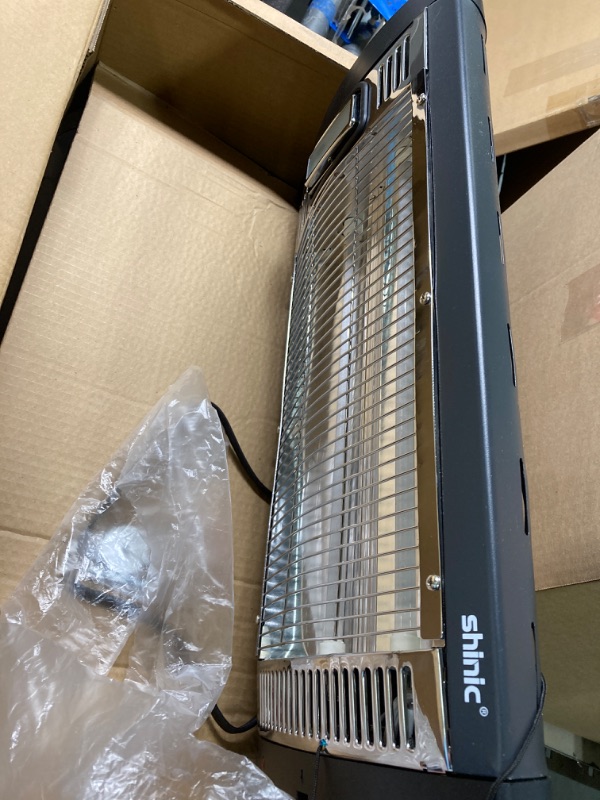 Photo 1 of 2 Packs -Electric Garage Heaters for Indoor Use, 1500W/750W Ceiling Mounted Radiant Heaters with Halogen Light, 90 Degree Rotation, 5 Mode Settings, Space Heater for Garage, Shop, Large Room and Patio