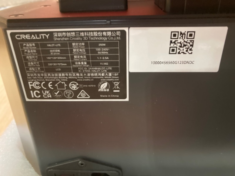 Photo 4 of Creality Resin 3D Printer Halot-Lite 8.9" Monochrome LCD Screen UV 4K Resin 3D Printers with High-Precision Integral Light Fast Printing WiFi Control Easy Slicing, Larger Print Size 7.55x4.72x7.87in Halot Lite