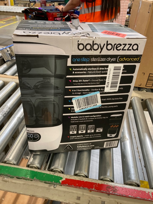 Photo 2 of Baby Brezza Baby Bottle Sterilizer and Dryer Advanced – Electric Steam Sterilization Machine – Universal Sterilizing for All Bottles: Plastic + Glass + Pacifiers + Breast Pump Parts - HEPA Filtration