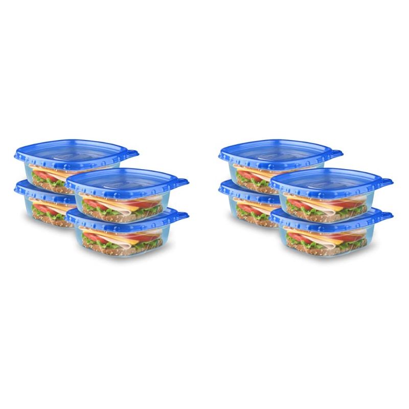 Photo 1 of Ziploc Food Storage Meal Prep Containers Reusable for Kitchen Organization, Smart Snap Technology, Dishwasher Safe, Square, 12 Count (3 cup)