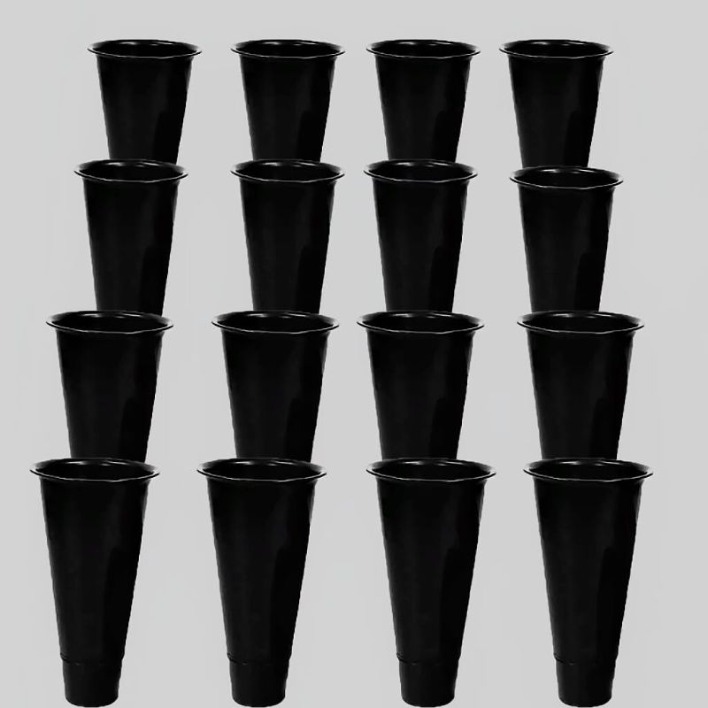 Photo 1 of 16pcs Plastic Buckets for 4 Tier Metal Flower Display Stand (Plastic Buckets 16pcs)