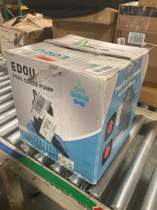 Photo 2 of EDOU DIRECT Automatic Pool Cover Pump PRO | HEAVY DUTY | 2,500 GPH Max Flow | 1/2 HP | Includes: 25' Drainage Hose, 3/4" Adapter | Ideal for draining water from above ground and inground pools