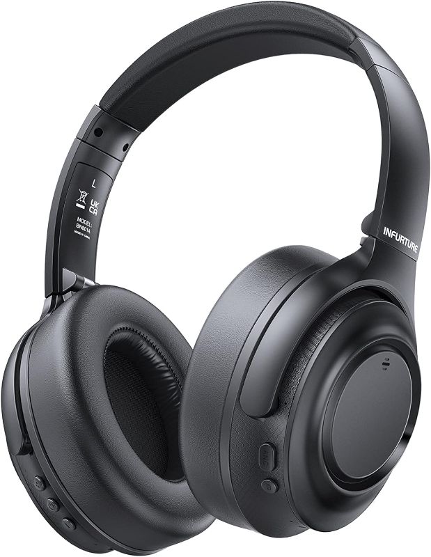 Photo 1 of INFURTURE H1 PRO[Upgrades]Hybrid Active Noise Cancelling Headphones?Over Ear Bluetooth 5.3 Headphones with Multiple Modes?3 EQ Modes Low Latency, 60H Playtime for Adults, Kids, TV, Travel, Home Office