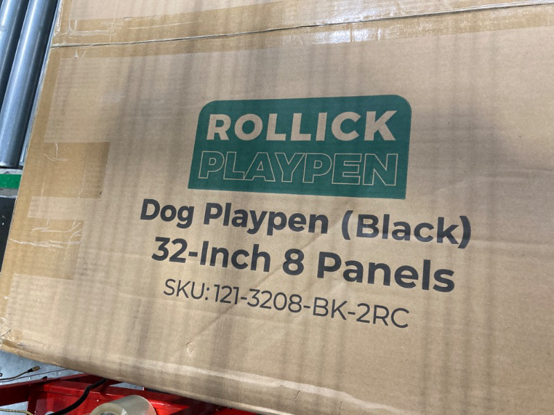 Photo 1 of   **NO STAKES** FXW Rollick Dog Playpen Designed for Camping, Yard, 32" Height for Small/Medium Dogs, 16 Panels

