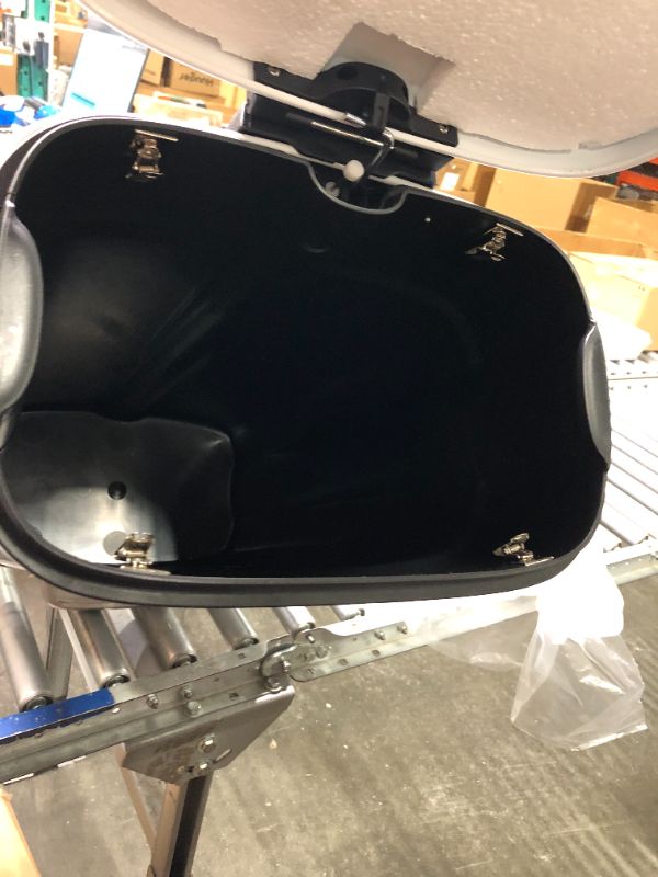 Photo 1 of 13 Gallon Kitchen Trash Can Soft Close with Anti - Bag Slip Liner and Lid, Use as Garbage Basket, Tall Dust Bin, or Decor in Bathroom, Restroom, Kitchen, or Bedroom (13 Gallon, Shiny White) 50L / 13 Gallon Shiny White