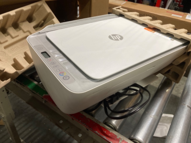 Photo 3 of **FOR PARTS**HP DeskJet 2755e Wireless Color All-in-One Printer with bonus 6 months Instant Ink (26K67A), white