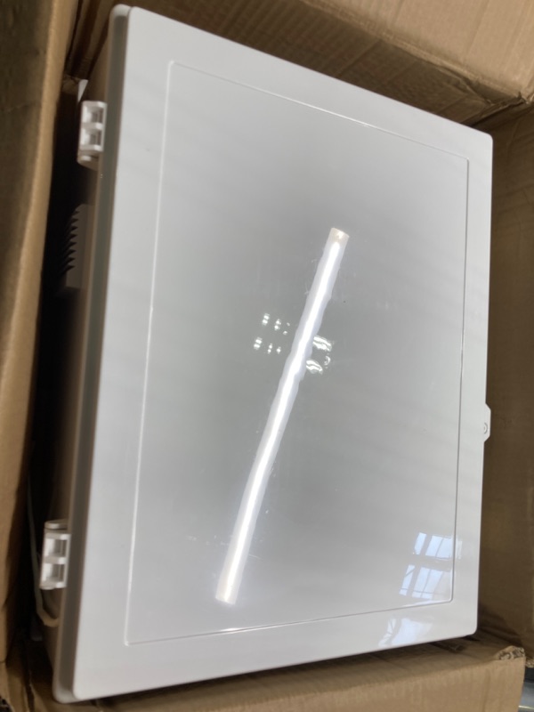 Photo 1 of **FOR PARTS**Outdoor Electrical Box, Junction Box with Fan, Mounting Plate, Dust Screen, Mounting Brackets and Hinged Lid (18.1"Hx 12.5"L x 6.3"W)