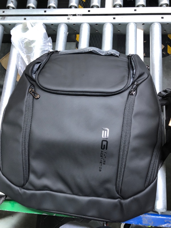 Photo 1 of BANGE Business Smart Backpack Waterproof fit 15.6 Inch Laptop Backpack with USB Charging Port,Travel Durable Backpack (Black?two Pocket), Medium