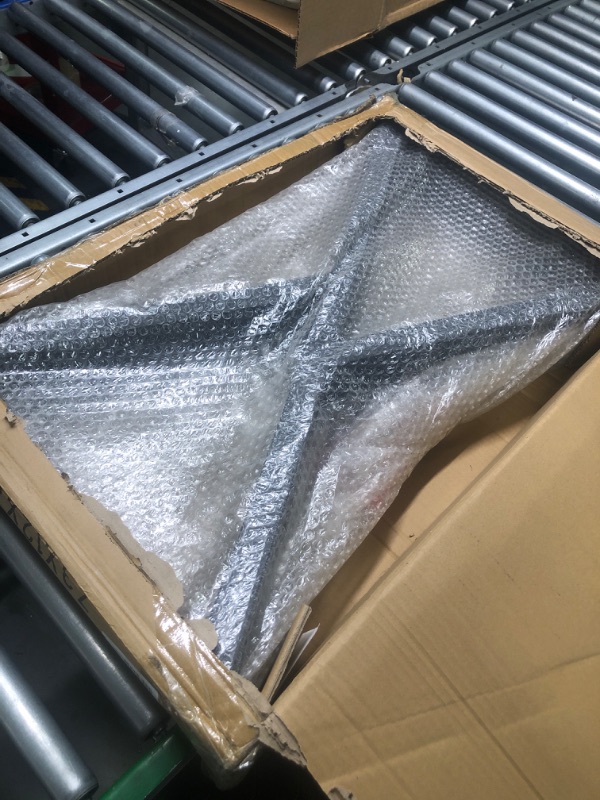 Photo 1 of HEONITURE Triangle Shape,Cast Iron Dining , Side table legs,Rustic Heavy Duty DIY Furniture Legs,Square Tube Coffee table legs 2 PCS(28” Height 18” Wide) (B) F H28" X W18"