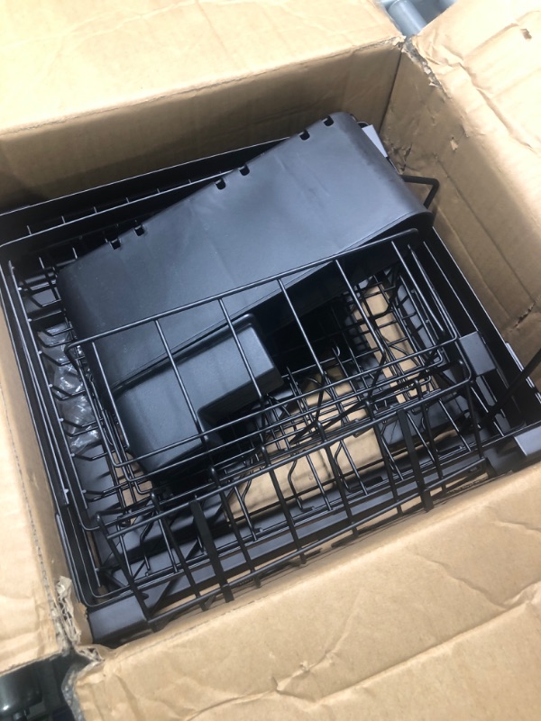 Photo 3 of ?Fit Sink 24"- 33" L? 2023 Version Adbiu Over Sink Dish Drying Rack (Expandable Dimension) Snap-On Design 2 Tier Large Kitchen Dish Rack Stainless Steel Counter Organization and Storage Black 23.5" - 32.5"(L) x 12"(W) x 19" - 22"(H)