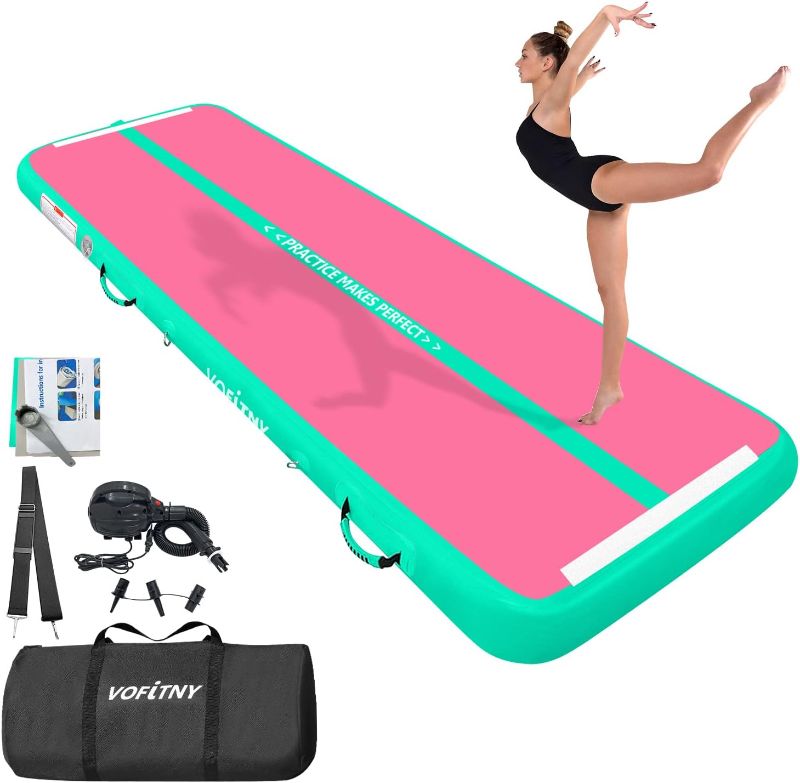 Photo 2 of *****may be either one*****Inflatable Gymnastics Air mat Tumbling Track with Air Barrel Octagon Mat with Pump for Home/Gym ////// All Purpose Gymnastics Mat 6.6/10/13/16/20 ft Sturdy Inflatable Tumble Track for Home/Gym