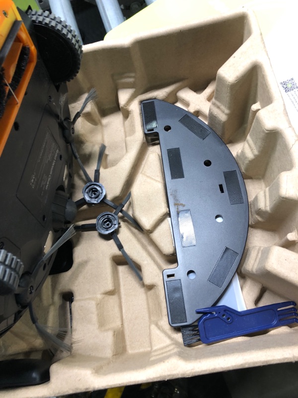 Photo 1 of **New Open**Robot Vacuum and Mop Combo, 3 in 1 Mopping Robotic Vacuum with Schedule, App/Bluetooth/Alexa, 1600Pa Max Suction, Self-Charging Robot Vacuum Cleaner, Slim, Ideal for Hard Floor, Pet Hair, Carpet Deep Black