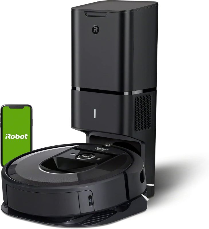 Photo 1 of **New Open**iRobot Roomba i7+ (7550) Robot Vacuum with Automatic Dirt Disposal - Empties Itself for up to 60 Days, Wi-Fi Connected, Smart Mapping, Works with Alexa, Ideal for Pet Hair, Carpets, Hard Floors
