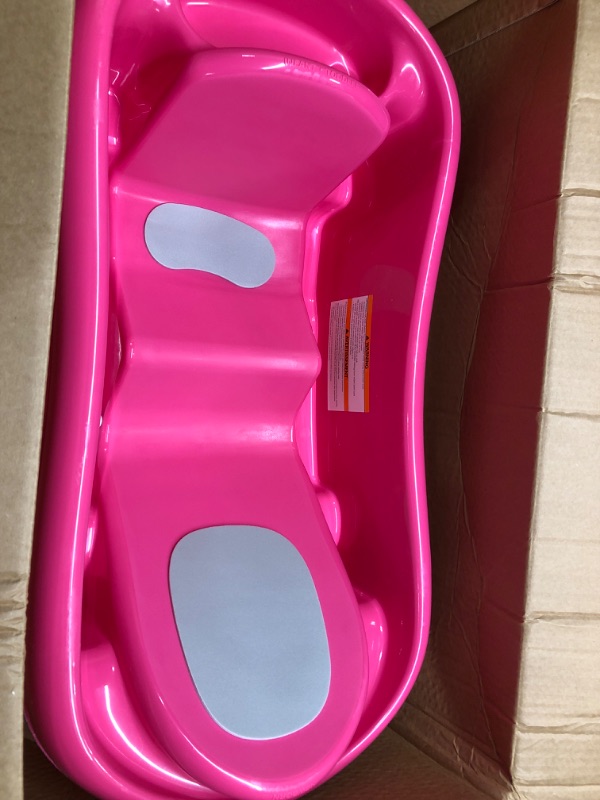 Photo 2 of **Missing  Part**The First Years Newborn to Toddler Baby Bath Tub - Convertible 3-in-1 Baby Tub with Removable Sling - Ages 0 to 24 Months - Sure Comfort - Pink
