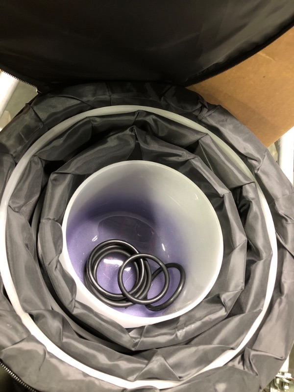 Photo 1 of 6-12 inch Chakra Tuned 432hz Set of 7 Quartz Crystal Singing Bowls with Heavy Duty Carrying Cases and Singing Bowl Mallet Suede Strikers
