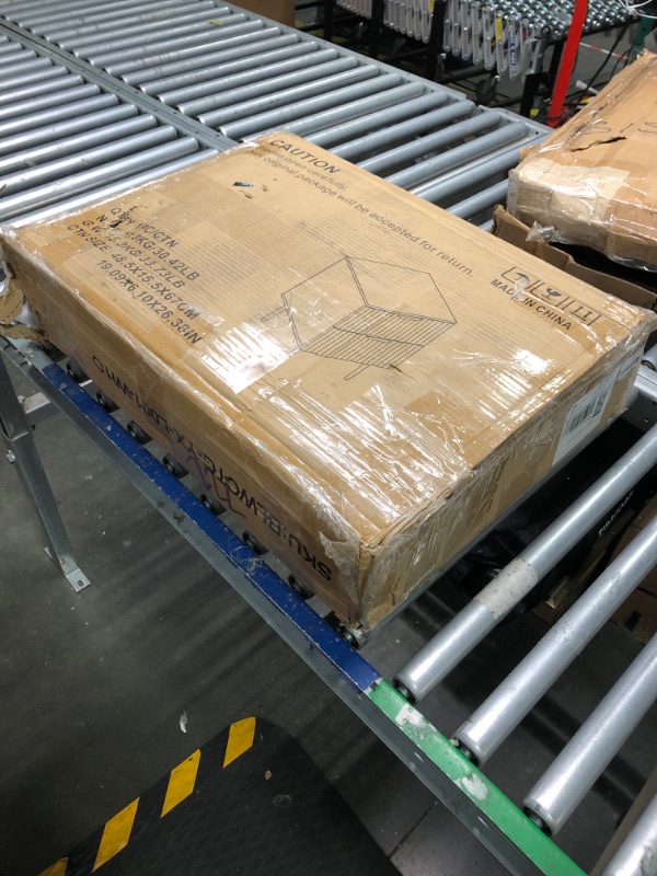 Photo 1 of Nightstand, Mid Century Modern Nightstand with Fluted Panel, Bedside Table with 2 Drawer, Large White Night Stand with Gold Leg, End Tables for Bedroom