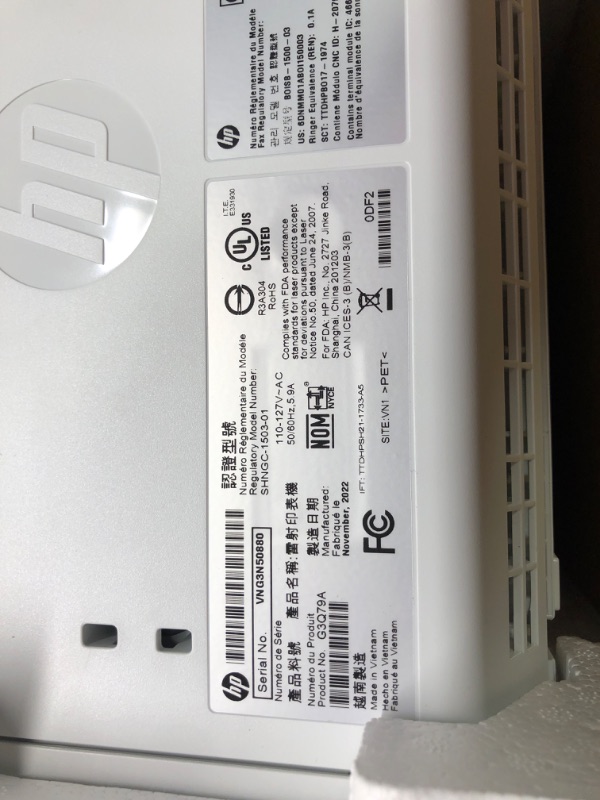 Photo 1 of HP LaserJet Pro MFP M227fdn Monochrome All-in-One Printer with built-in Ethernet & 2-sided printing, (G3Q79A)