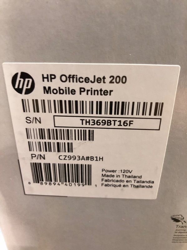 Photo 1 of HP OfficeJet 200 Portable Printer with Wireless & Mobile Printing (CZ993A) and XL Ink Cartridges - 4 Colors Printer + XL Ink