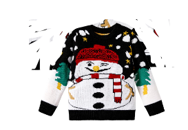 Photo 1 of IFFEI Ugly Christmas Sweater for Kids  8-9 Years White Snowman