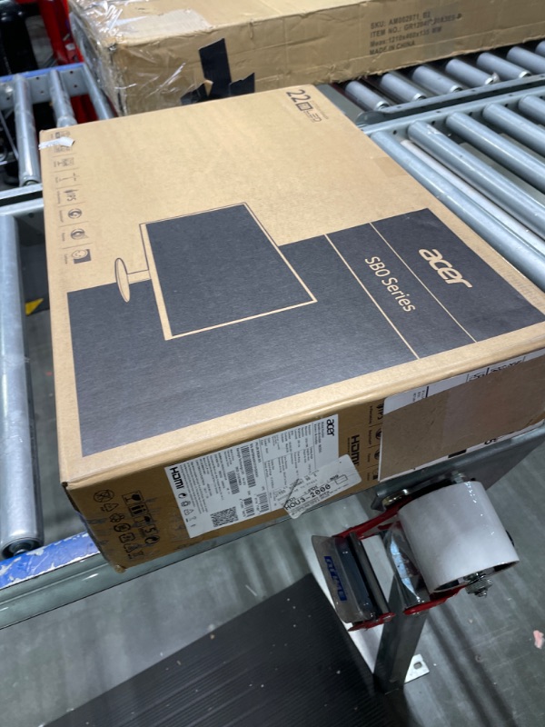 Photo 1 of Acer 21.5 Inch Full HD (1920 x 1080) IPS Ultra-Thin Zero Frame Computer Monitor (HDMI & VGA Port), SB220Q bi