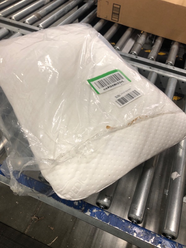 Photo 1 of **Good Used**Tempur-Pedic Symphony Pillow Luxury Soft Feel, Standard, White & TEMPUR-Protect Pillow Protector, Queen - 28.5" x 20", White Pillow + Pillow Protector